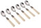 Rivadossi Sandro 1606CAF12 Set di Cucchiaini caffè, 6 Pezzi-Classic-100% Made in Italy, Artigianalità e Design, Acciaio Inox 18/10, Avorio