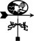 Girouette créative montgolfière décoration girouette Durable en Acier Inoxydable girouette extérieure Ferme Jardin Cour Toit girouettes