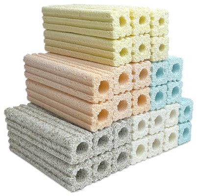 SHIGATSU Bio Aquarium-Filtermedien, 15,4 cm lang, Keramik-Filter, Bio-Medien für Salzwasser- und Süßwasserteich, 30 Stück