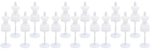 UPKOCH 15 STK Puppe Schaufensterpuppe Kleiderform Schneiderpuppe Ganzkörperschaufensterpuppe Weibliche Puppenform Miniatur-puppenhauszubehör Möbel Miniatur Weiß Kind Mode Tragrahmen