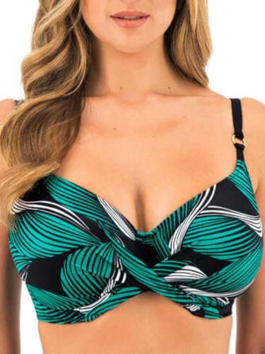 Fantasie Swim Saint Lucia Underwired Full Cup Bikini Top (36DD, Black)