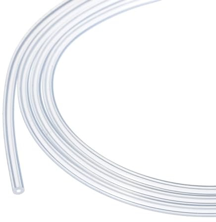 Rebower Tube en Silicone de 2 Mètres (6,6 Pieds) - DI 1 mm DE 3 mm - Tuyau en Plastique Transparent Convient pour Les Pompes, Les Siphons, L'Irrigation, la Vidange et la Brasserie