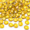 HAKACC 450 g di pepite di vetro giallo, pietre decorative in vetro da 1,7 – 1,9 cm, pietre decorative per bambini