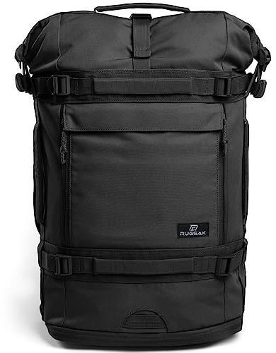 Explorer | Rolltop Rucksack Herren & Damen [30-40L] 18“ laptop backpack | Handgepäck Reiserucksack groß | Wasserabweisend | Weekender für Arbeit Uni Wandern Outdoor Survival Travel Camping und Gym
