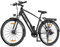 Qekud 27.5 Elektrofahrrad,27.5Zoll Elektrofahrrad Trekkingrad e-City Fahrrad mit 36V 12,5Ah Li-Ion Akku, Reichweite bis zu 100KM im Hybridmodus, 250W Motor, EU-konform, Mit App