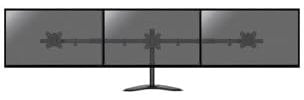 KIMEX - Support pour moniteurs PC - 3 écrans - Sens horizontal - 17-32 pouces - à poser -Inclinable, rotatif orientable - 015-1153