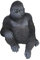 Aspinaworld Deko Gorilla Kantensitzer Figur 32 cm, Gorilla Dekofigur, Wohnzimmer Tierfigur