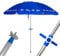 Pincho Sombrilla Playa Grande Ø200 cm, antiviento, protección UV 50, Materiales de Calidad, Tubo de Aluminio, Varillas de Fibra de Vidrio, Palo reclinable (Color 8)