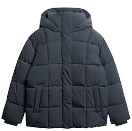 Superdry Damen Montpellier-Steppmantel Finster Marineblau 40