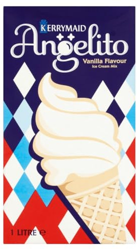 Kerrymaid Angelito Vanilla Flavour Ice Cream Mix 1 Litre 1Ltr × 12