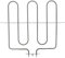 Masterpart Elemento calefactor para parrilla de horno superior de 2200 W para adaptarse a cocinas y hornos Beko