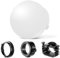 Neewer Diffusion Dome CRS6 Softbox con 3 anelli adattatori, compatibile con Godox V1 Z1 Z2 testa rotonda Flash e Square Speedlite Z760 e altri, supporto per luce video MS60B MS60C MS150B