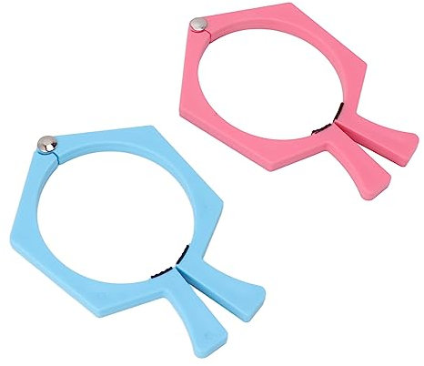 2 abrazaderas de sublimación para tazas de papel de sublimación (plástico ABS antideslizante), color rosa y azul