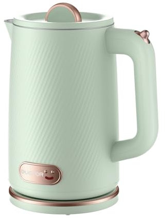 OUEFOR Electric Kettle for Boiling Water, 1800W Fast Boiling Hot Water Kettle Electric, 1.8L Large Capacity Hot Water Boiler Electric Tea Kettle Teapot, Auto Shut Off Boil-Dry Protection (Green)