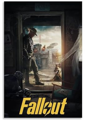 OREAUORN Fallout 2024 Poster, Wandkunst, Leinwand, ästhetisches Vintage-Poster, dekoratives Gemälde für Wohnzimmer, Schlafzimmer, 30 x 45 cm, ungerahmter Stil