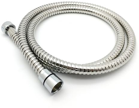 Xcel Home™ Tubo flessibile per doccia, 1,2 m, di ricambio, a tenuta stagna, flessibile, in acciaio inox, anti-piega, con connettore solido