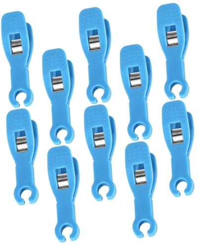 Einweg Piercingklemmen aus Kunststoff, Blau, 10 Stück für Piercingwerkzeug