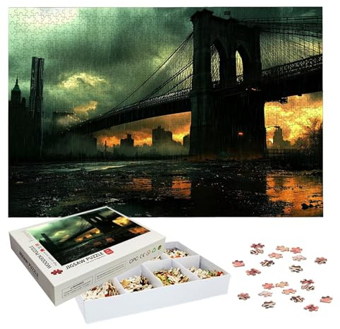 Puzzle 3000 Teile, New York Puzzle 3000 Teile Erwachsene, Klassische Puzzles Landschaft, Holzpuzzle Erwachsene, Puzzlespiele für Die Ganze Familie, Geschenke für Frauen, Geschenke für Männer, -9167