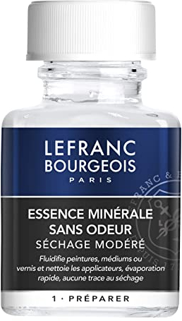 Lefranc Bourgeois Lösungmittel und Öle für Ölmalerei Colori, Additivi per Pittura ad Olio, Petrolio Minerale Inodore, 1 Stück (1er Pack)