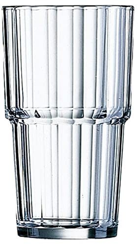 Arcoroc Noruega Caja 6 Vasos Altos Vidrio 27cl Sodo Apto Microondas Apto Frigorífico Apilable