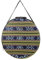 Shamandrum Tasche aus Ikat Ø 50 cm für Schamanentrommel Rahmentrommel - im MYSEVENDO Set - Rund Ritual Drum Trageriemen