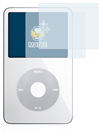 BROTECT Entspiegelungs-Schutzfolie für Apple iPod classic video Display (5. Gen.) (2 Stück) Matte Displayschutz-Folie, Anti-Reflex, Anti-Fingerprint