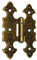 KeyMet Möbelbänder Möbelscharniere Scharnier Türscharniere Alt Messing 77/51