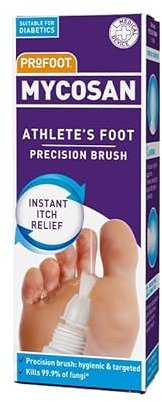 Profoot Mycosan Athlete's Foot Treatment - Hygenic & Effective Precision Brush - Antifungal Gel, Kills 99.9% of Fungi - Targeted, Fast Action Relief