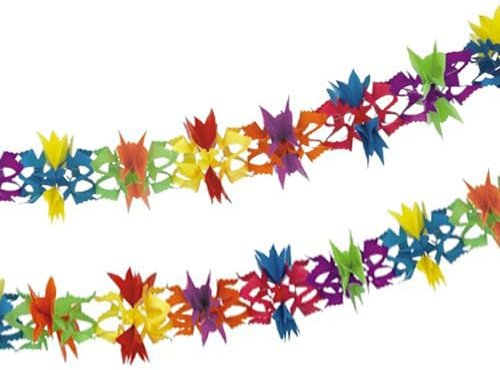 Papstar 1 Karton = 10xGirlande, Papier Ø 17 cm · 6 m Fantasy schwer entflammbar 19257