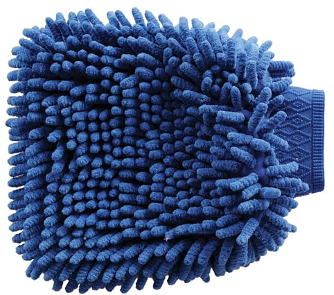 Roma Microfibre Wash Mitt: Blue