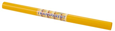 Glorex 6 1269 141 – Transparentes Papier, Gelb, 1 Rolle, 115 g/m², 50 x 70 cm
