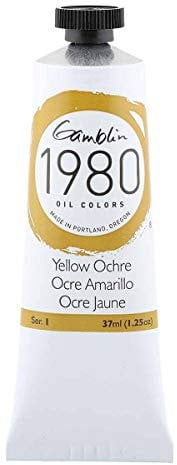 Gamblin 1980 Oil Yellow Ochre 37Ml
