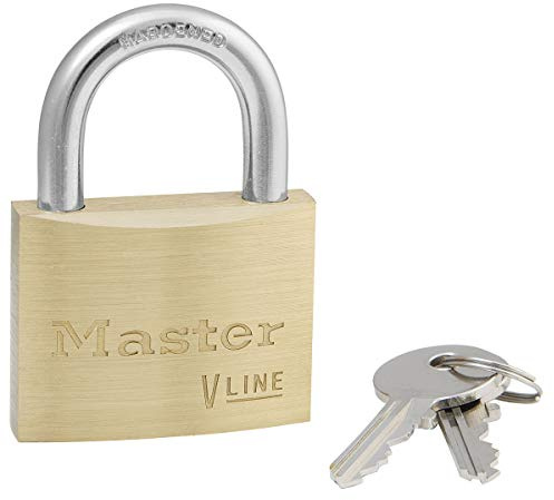 Master Lock 4150 Key Padlock with Brass Body, Gold, 6,8 x 5 x 1,4 cm