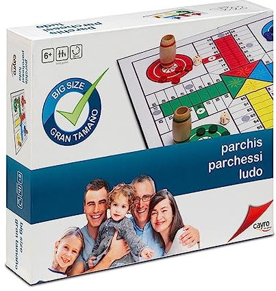 Cayro - Parchís XXL - Color Cranberry - Juego De Mesa Clásico - Tablero De Gran Tamaño - Fácil De Transportar - Ideal para Toda La Familia - Diseño Atractivo Y Duradero Regalar.
