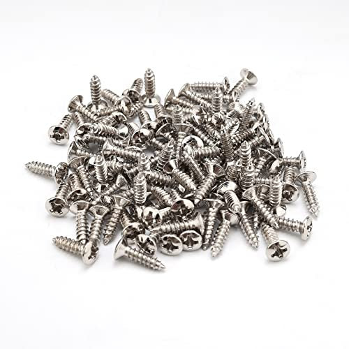 Chrom Gitarre Bass Pickguard Schraube für ST TL SG LP Gitarre 100 Stück