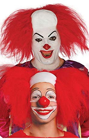 Guirca Fiestas GUI4976 - Clown Kahlkopf-Perücke mit Haaren (Box Container)