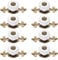 OUNONA 8pcs Pomo de Cerámica Tiradores de Muebles para Muebles Cajones Armarios Manilla