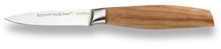 Echtwerk Schälmesser Classic-Edition aus hochwertigem Stahl, Obst & Gemüsemesser, Küchenmesser, Spezialstahl, Griff aus Akazienholz, Edelstahl, Klingenlänge: 8,8 cm