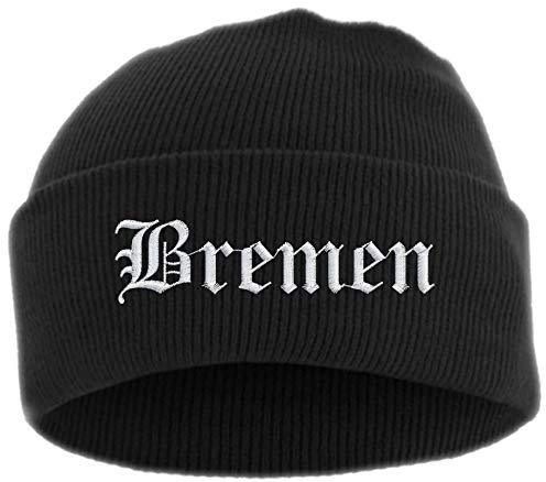 HB_Druck Bremen Umschlagmütze - Mütze - Bestickt - Einheitsgröße Schwarz