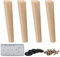 La Vane 40cm Holz Tischbeine, 4 Stück Massivholz Schräg Konisch Ersatz Möbelfüße Möbelbeine mit Montageplatten & Schrauben für Sofa Bett Schrank Couch Stuhl