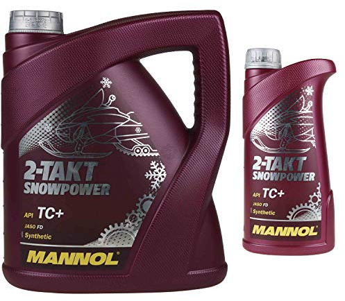 5 Liter Original MANNOL Schneemobilöl Motoröl 2-Takt Snowpower API TC+ Mischöl