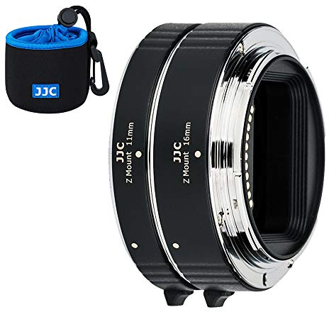 JJC AF Autofokus Zwischenringe mit TTL-Belichtung 11MM 16MM für Nikon Z Mount Z30 Z50 Z7 Z6 Kameras Objektiv Automatik-Zwischenringsatz Makrofotografie