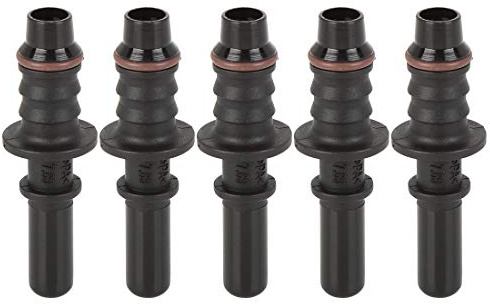 X AUTOHAUX Raccord Rapide De Carburant Mâle 5pcs pour Tuyau 8mm ID | Plastique, 7.89mm ID, Pour Tuyau Nylon 8mm & Caoutchouc 9-10mm, Max 500kPa (5 Bar), Température -40°C~118°C
