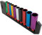 Voche® Pro 10 Piece 1/2 Deep Drive Coloured Socket Set with Storage Rail