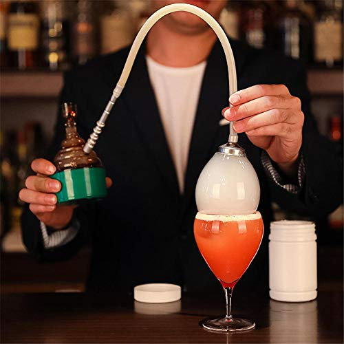 Fumoir à cocktail portable pour cuisine moléculaire - Pistolet à fumer de nourriture - Pulvérisateur à bulles d'eau pour bar et cuisine