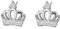 Elegante Krone Zirkonia Ohrstecker Sterling Silber für Frauen Mädchen Zierliche Kristall Hochzeit Ohrring Ohrstecker Beiträge Chrismas Geschenke Schmuck