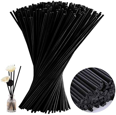 Diffuser Aroma Sticks Rattan Reed Diffuser Room Fragrance Sticks Intensive Room Fragrance Air Freshener with Rattan Fragrance Sticks for Room Fragrance Diffuser Diffuser Sticks(Black, 20 * 0.3cm)