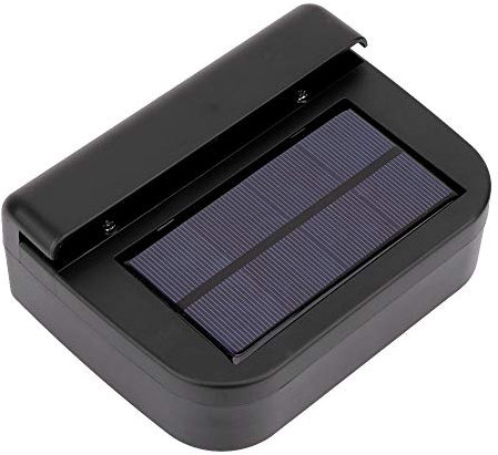 Ventilateur de refroidissement de voiture solaire, ventilateur de voiture noire Garder dans le ventilateur d'échappement de la voiture applicable 6cm en ABS pour la climatisation à l'intérieur de la