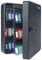 Uniclife 100 Position Key Cabinet with Combination Lock Resettable Black Digital Security Storage Box Steel Key Organizer with Colorful Key Tag Labels Stickers and Hooks