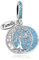 LSxAB Charm scintillante a forma di albero della vita, compatibile con braccialetti Pandora, Metallo, Nessuna pietra preziosa
